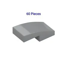 Lot of 60 Lego Dark Bluish Gray/Grey PLATE W. BOW 1X2X2/3  6028813 Bulk