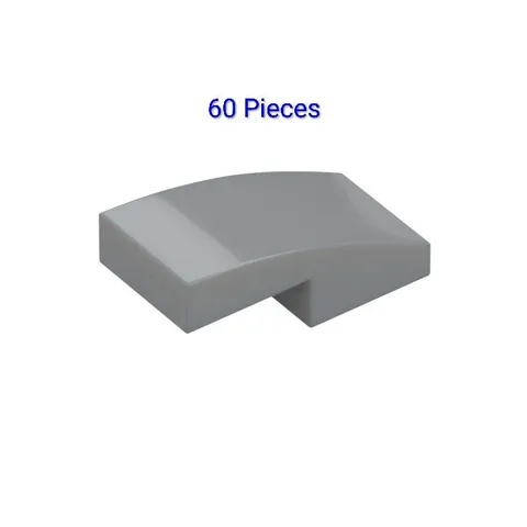 Lot of 60 Lego Dark Bluish Gray/Grey PLATE W. BOW 1X2X2/3  6028813 Bulk