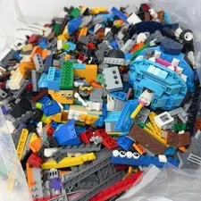 LEGO Bulk Lot 4lb Mixed Bricks Plates Wheels Disney Stitch Parts Multicolor