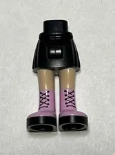 LEGO Friends Mini Doll Minifig Legs Girl Black Skirt Pink Boots 92252c00pb023 18