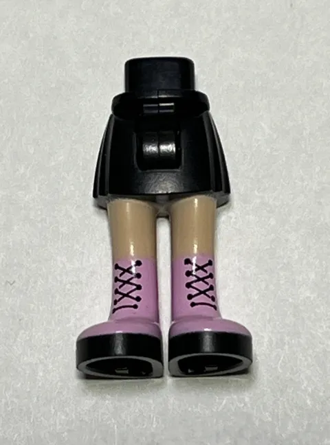 LEGO Friends Mini Doll Minifig Legs Girl Black Skirt Pink Boots 92252c00pb023 18
