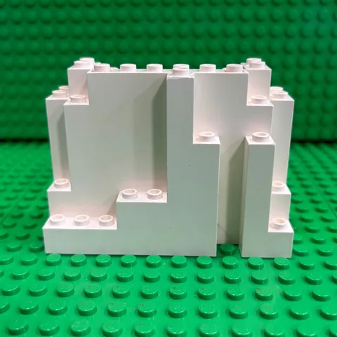 LEGO Rock Panel 4 x 10 x 6 Rectangular (BURP) : White : 6082