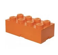 LEGO Storage Brick 8 Orange Stackable Storage Box Room Copenhagen
