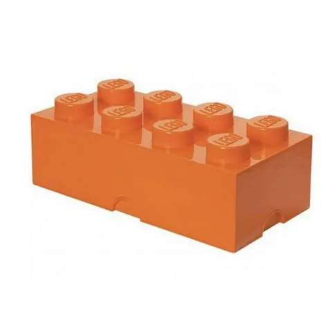 LEGO Storage Brick 8 Orange Stackable Storage Box Room Copenhagen