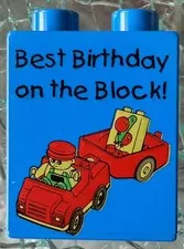 Lego Duplo 2005 LEGOLAND CALIFORNIA Best Birthday on the Block Brick