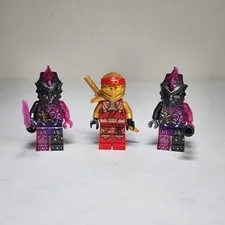LEGO NINJAGO Mini Fig And Accessories Lot - As Shown