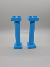 Lego Duplo Blue Pillar Post Support Lot Of 2