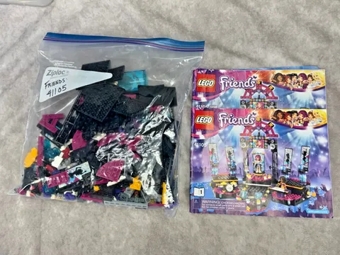 LEGO Friends 41105 Pop Star Show Stage Complete w Instructions No Box Retired