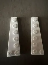 LEGO 78443 White Wedge, Plate 6 x 2 Left Right Pair 2 Pieces