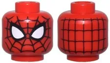 LEGO® Part 3626pb2754 - Minifigure, Head Alien with Spider-Man Black Webbing