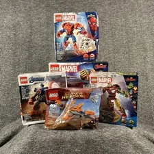 LEGO Marvel Lot 5 Sealed Sets Spider-Man Iron Man Captain America Thanos NIB