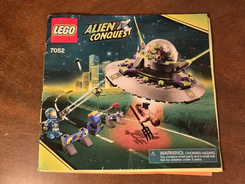 VTG Lego Alien Conquest 7052 UFO Abduction REPLACEMENT MANUAL