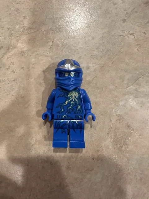 LEGO Blue Ninja Minifigure Parts Lot w/ Hood, Head, Torso, Legs