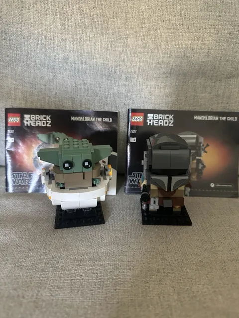 LEGO BrickHeadz Star Wars The Mandalorian & The Child set (75317) Opened/built