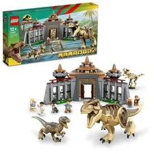 LEGO 76961 Jurassic World Visitor Center: T-Rex and Raptor Attack Toy Present