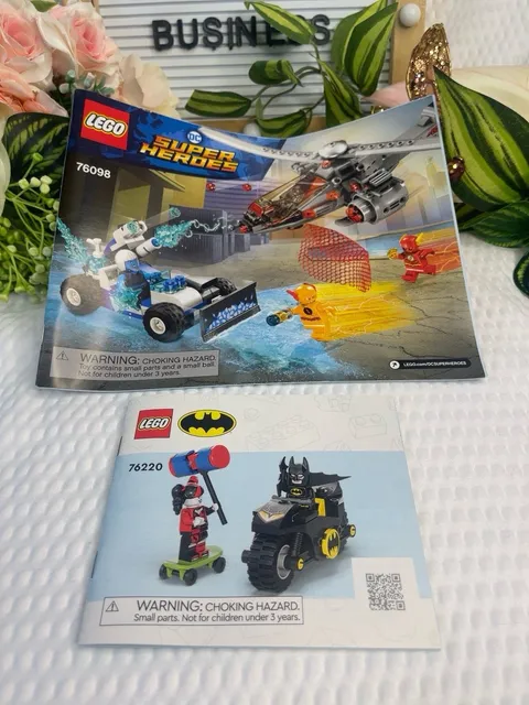 LEGO DC Super Heroes Instruction Manuals ONLY – Lot of 2