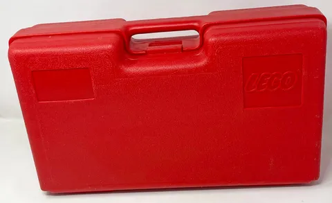 Lego Carry Case Storage Box Organizer Red Plastic Made in USA Interlego AG
