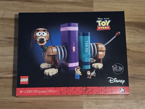 LEGO Disney Toy Story Slinky Dog Bookends 43301 Complete Set Box 1311pc