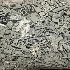 Lot Of 170+ Lego Random Light Gray Parts Pieces Bricks Grey Sorted NEW LEGO