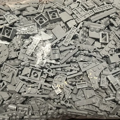 Lot Of 170+ Lego Random Light Gray Parts Pieces Bricks Grey Sorted NEW LEGO