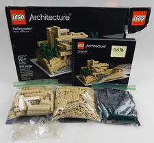 LEGO Architecture 21005 Fallingwater Frank Lloyd Wright Complete w/ Box & Manual