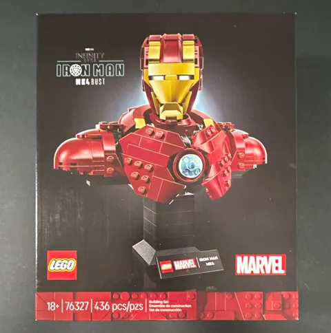 LEGO Marvel Iron Man MK4 Bust (76327) Set, 436 Pieces, Ages 18+