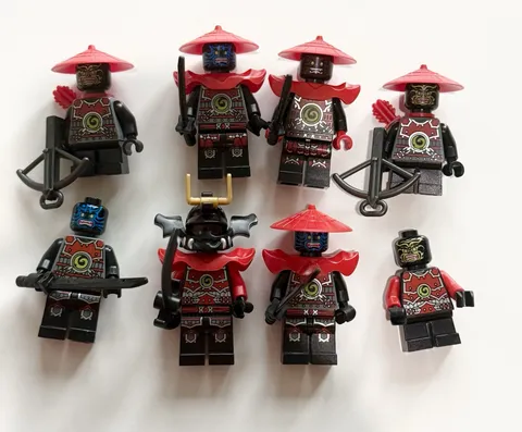 Lego Ninjago Stone Army Warrior Minifigure lot of 8