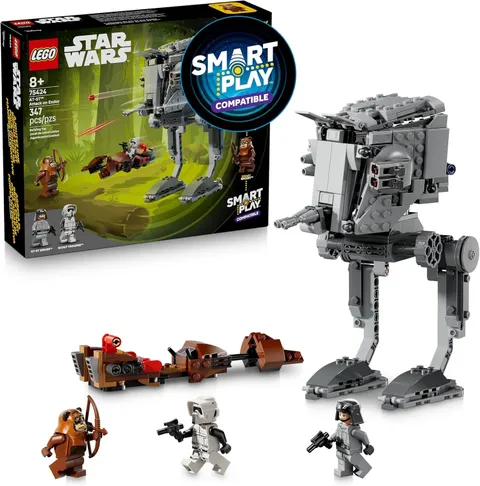 LEGO Star Wars SMART Play: AT-ST Attack on Endor Toy 75424 Building Set New Gift