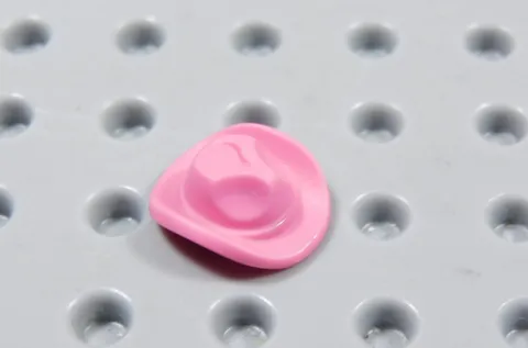 LEGO Dark Pink Small Animal Cowboy Hat w/ Pin Accessory Minifig BI