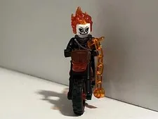 Lego Marvel Ghost Rider Minifigure Custom Printed