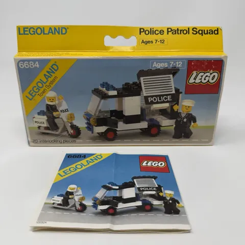 Vintage LEGO 6684 Empty Box and Manual ONLY Police Patrol Squad 1984 Legoland