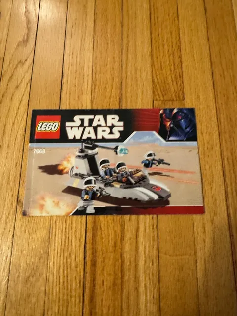 Lego Star Wars Rebel Scout Speeder (7668) Instruction Booklet Only
