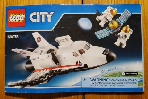 Lego 60078 Instruction Manual Only 2015 LEGO City Utility Shuttle Space Shuttle