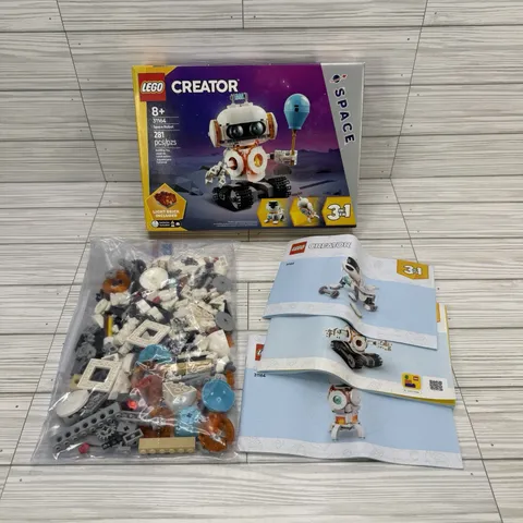 LEGO Creator 3-in-1 Space Robot 31164 281 Pieces 100% Complete 8+ Light Brick