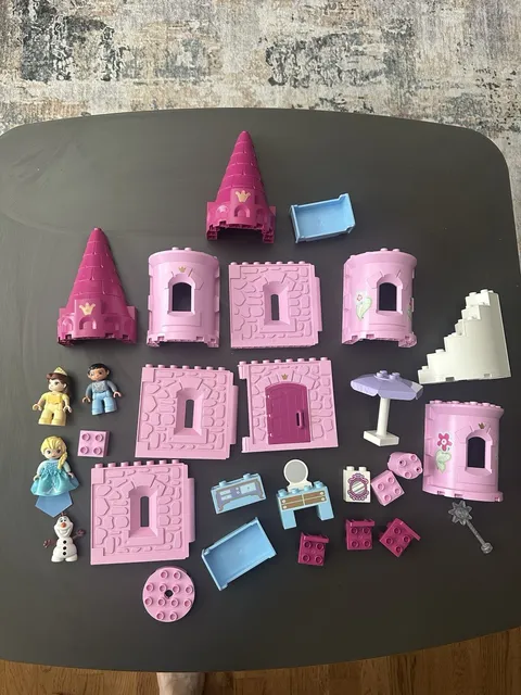 Lego duplo disney princess lot with castle pieces and minifigures