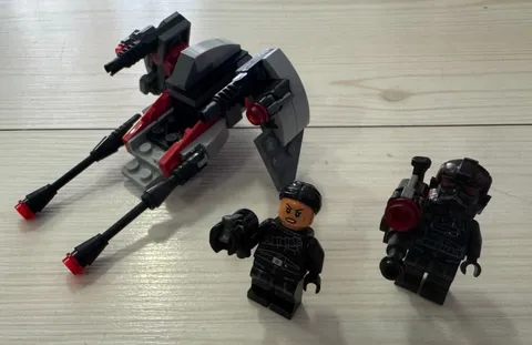 LEGO Star Wars 75226 Inferno Squad Battle Pack Speeder & 2 Minifigs Partial Used