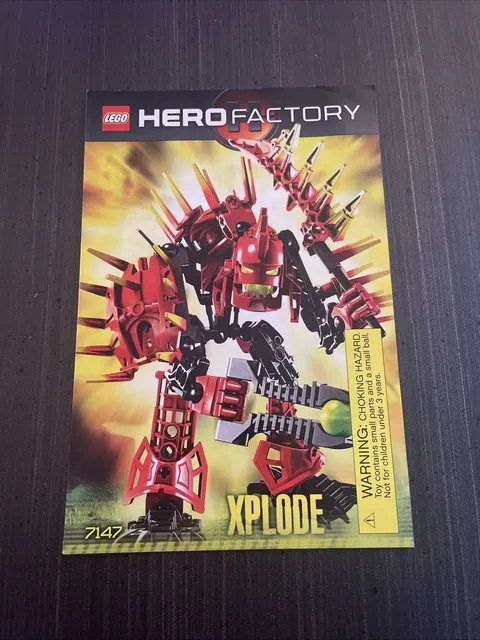 Lego Bionicle Hero Factory Villains 7147 Xplode Instructions Manual ONLY