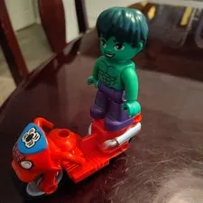 Lego Incredible HULK Duplo  Minifigure Green & Purple 10876 Marvel Superhero 
