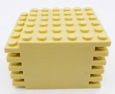LEGO Lot Of 11 Genuine Original 6X6 In Studs 3598 Tan Plates