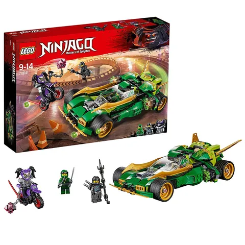 Ninjago Ninja Nightcrawler, Bike & Car with Shooter Function, Masters of Spin...