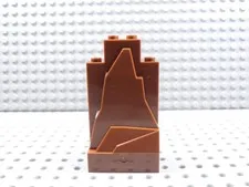 LEGO Reddish Brown 2x4x6 Rock Wall Panel BL