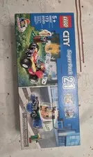 Lego City Super Pack 2 in 1 Set 66637 Mini Figure Firefighter Street Sweeper Ne