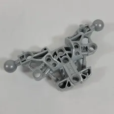 1X LEGO Bionicle PEARL LIGHT GREY Piraka Torso w/ 2 Ball Joint Part 53564
