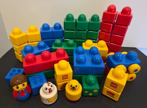 Lego Duplo Primo Blocks Toys 56 pc lot preschool toddler baby building vintage