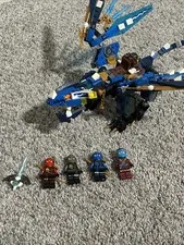 Lego Ninjago Skybound Lot: Jay’s Elemental Dragon 70602, Kai, Cole, Jay, And Nya