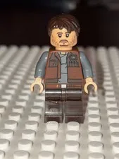 LEGO® Minifig sw1410 - Cassian Andor - Reddish Brown Vest Minifigure NEW