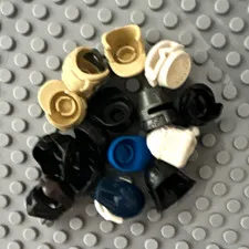 LEGO Multicolor Plastic Minifigure Headgear & Helmet Accessories Bulk Lot