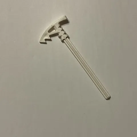 LEGO Bionicle Weapon Long Axle Ice Axe 40582 White - Nice Condition