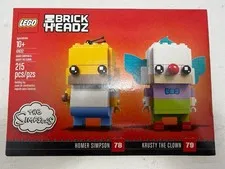 LEGO Brickheadz The Simpsons Homer Simpson & Krusty the Clown (41632) Sealed
