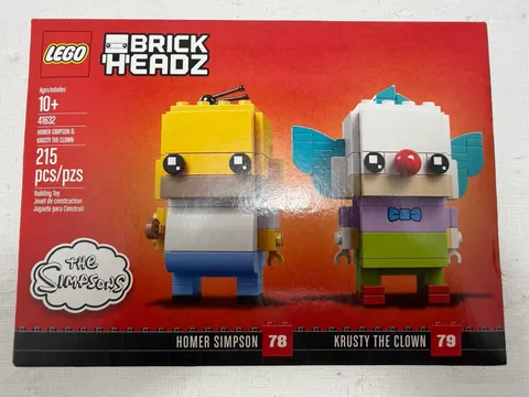 LEGO Brickheadz The Simpsons Homer Simpson & Krusty the Clown (41632) Sealed